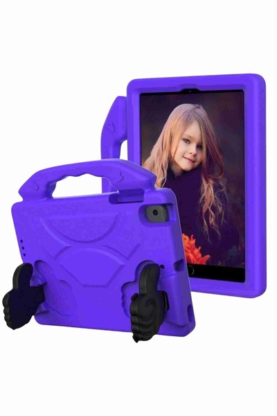 Fuchsia 9.7 inç 5/6 Nesil iPad Uyumlu iPad Uyumlu Standlı Eğlenceli Yumuşak L...
