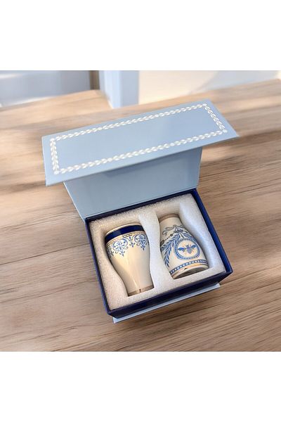 618 CONCEPT Blue Banube Salt and Pepper Shakers Set 4,5X8 cm