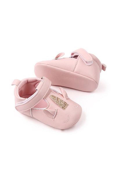 Superbaby Pink shoes with Unicorn design for girls