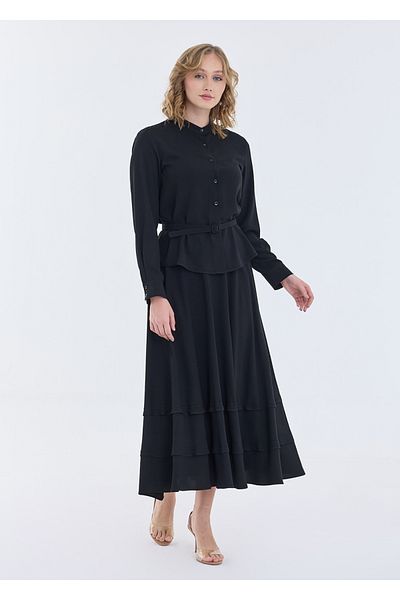 Armağan Skirt Ruffle Detailed Suit