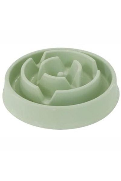 PUFO Slow Feeder Dog Bowl, 20 Cm, Green