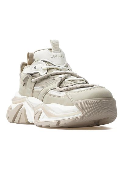 Lufian Kate Beige Women's Genuine Leather Sports Shoes
