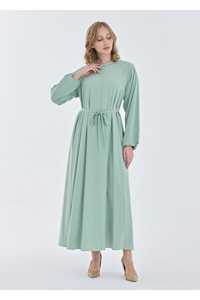 Armağan Rochie cu centură cu mâneci raglan