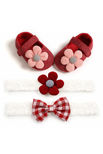 Superbaby Set pantofiori si bentite - Margareta roz