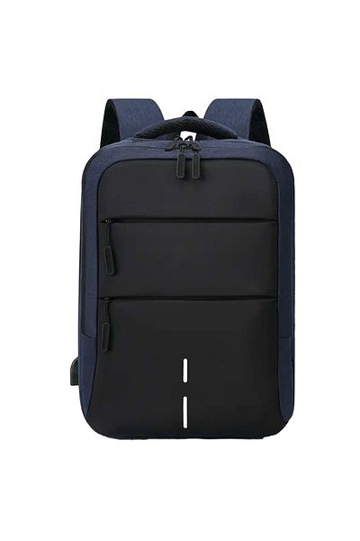 PUFO Rucsac premium pentru laptop cu compartimente, 45 x 32 cm, albastru