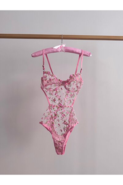 EDLİNGERİE Pink Amelie Bodysuit