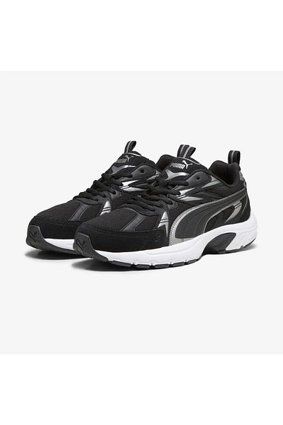 Puma 393489   01 Milenio Tech Suede Black-Silver-Grey Women's Sports Moon