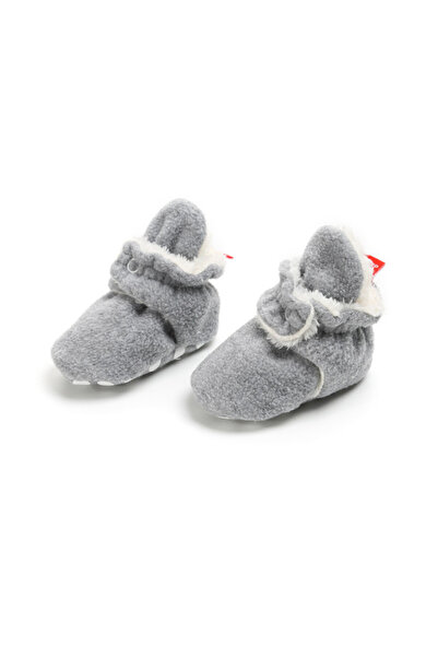 Superbaby Gray plush fur boots