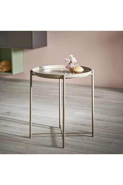 Generic Tray table, dark grey-beige, 45x53 cm