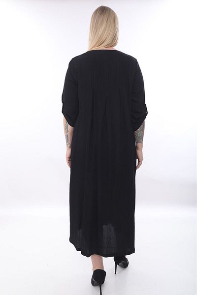 lovedrobe Plus Size Women's Dress 24059 Black Wide Fit-Black - 52