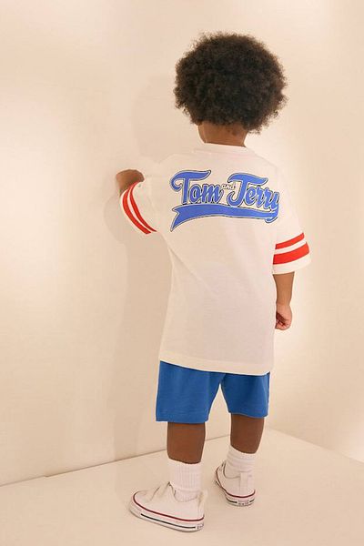 Monila Boys Cotton Fabric Printed Tshirt and Shorts Bottom Top Set