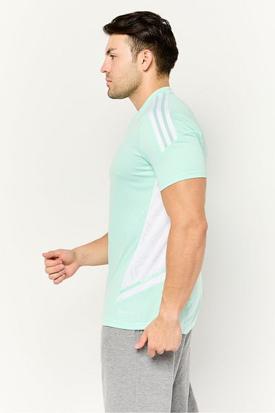 adidas Men Sportswear Fit Short Sleeve Training Jersey, Mint