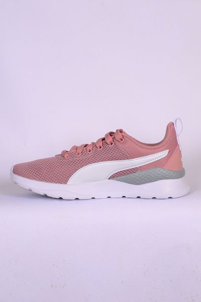 Puma 372004 32 Anzarun Lite Jr cu șireturi, plasă, logo lateral, talpă ortopedică, roz închis, pentru femei, zilnic
