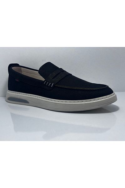 Paggi Paggi 810 Black Nubuck Genuine Leather Casual Men's Shoes