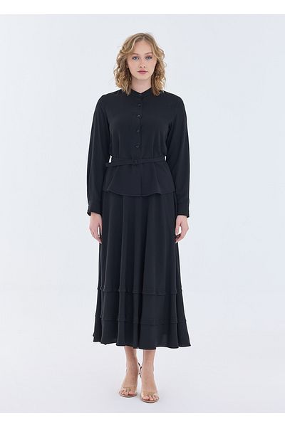 Armağan Skirt Ruffle Detailed Suit