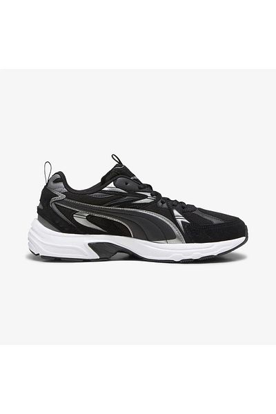 Puma 393489   01 Milenio Tech Suede Black-Silver-Grey Women's Sports Moon