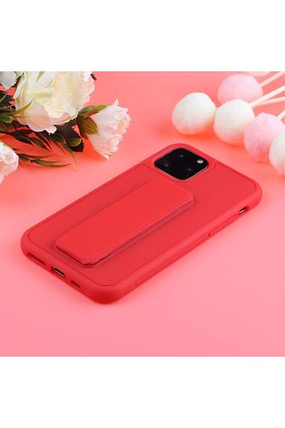 Generic Case Cover For iPhone 14 Pro with Magnetic Stand & Holder, Premium Silicone Hand Strap and Grip