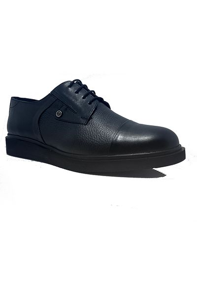 TAHİR TÜRK Tahir Türk 921 Black Burnt Laced Genuine Leather Men's Classic Shoes
