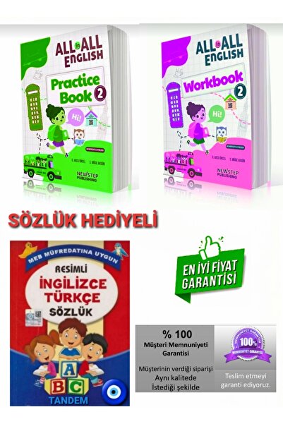 yuka yayıncılık 2.sınıf Pratik Ingilizce Workbook 3 Kitap Kolay Ingilizce Kit...