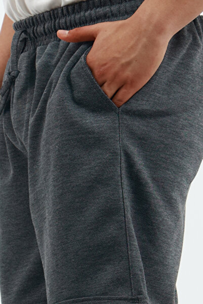 OXVİN Capsule Kadın Comfort Regular Pike Kumaş Duble Paça Bermuda Şort