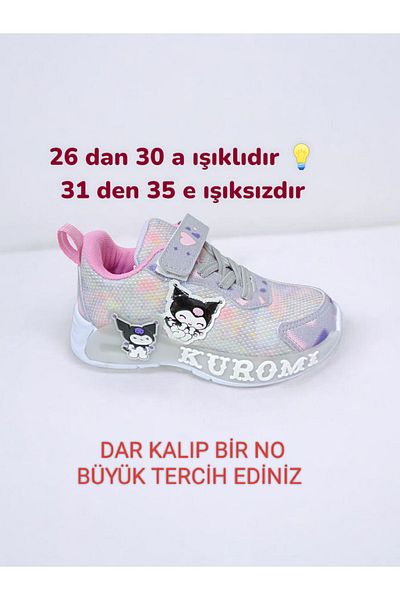pediashoes Kuromi Lighted Girls' Sports Shoes Light and Flexible, Lighted between 26 - 30