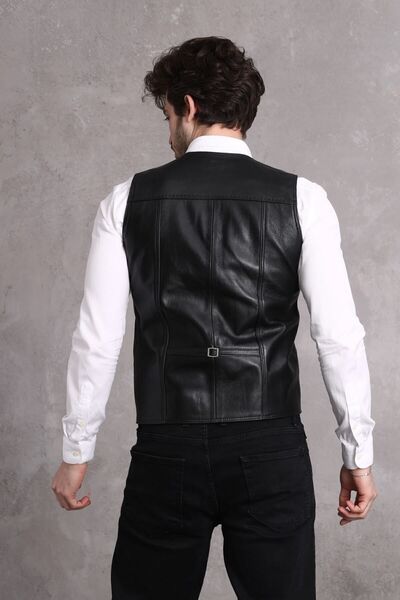 NYC GİYİM TEKSTİL Жилет з натуральної шкіри