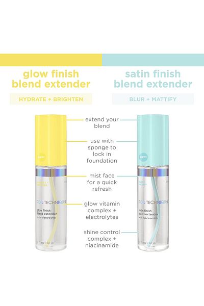 Real Techniques Sponge+ Setting Spray for Face, Mattify With Niacinamide, Sponge Extender Mist