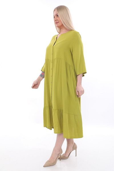 lovedrobe Plus Size Women's Dress 24249 Lemon-Lemon - 46
