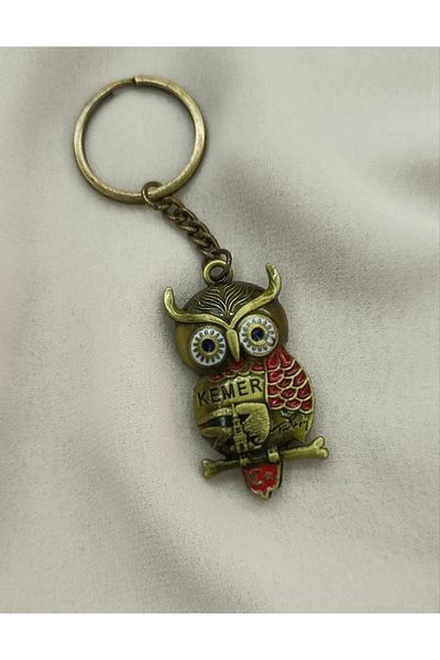 Hd Marketim Keychain Metal Owl Moon Star Bag Car Wallet Ornament Belt Written