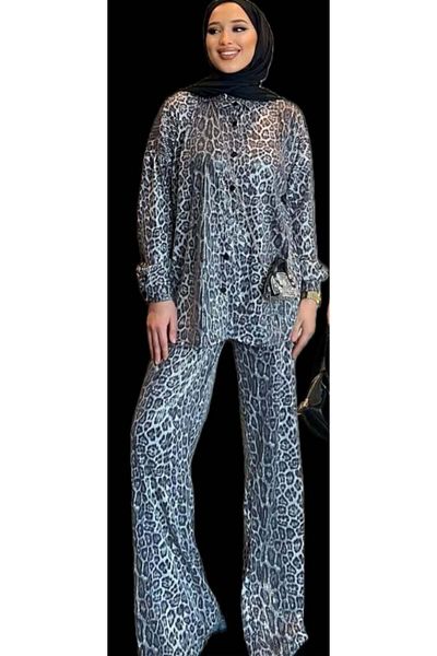 ARAS Pantalon Shirt Suit-M - Brown