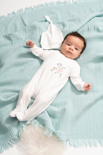 Minisse بذلة منقوشة بالزهور مكونة من قطعتين