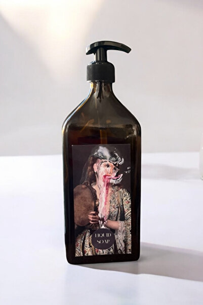 ARİENEL موزع الصابون السائل |   500 مل |   زجاجة كهرمانية |   سلسلة الفنون |   أصيل