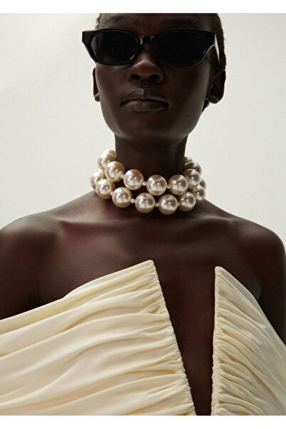 Jerberaa takı 2li büyük inci kolye set