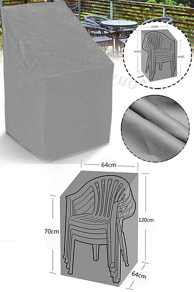 Bundera Gray Chair Protection Cover - Garden and Balcony Chair, Anti-dirt Rain