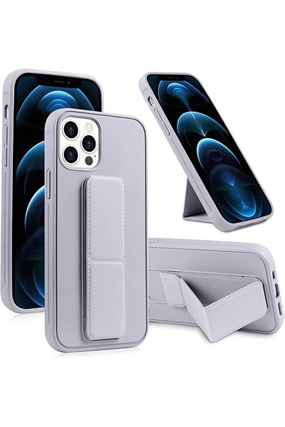 Generic Case Cover For iPhone 14 Pro with Magnetic Stand & Holder, Premium Silicone Hand Strap and Grip