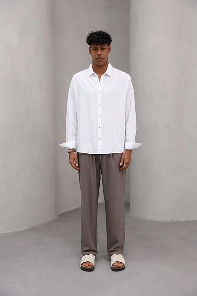 Trendiz Ανδρικό Premium Relaxed Fit Elastic Casual Παντελόνι Καφέ
