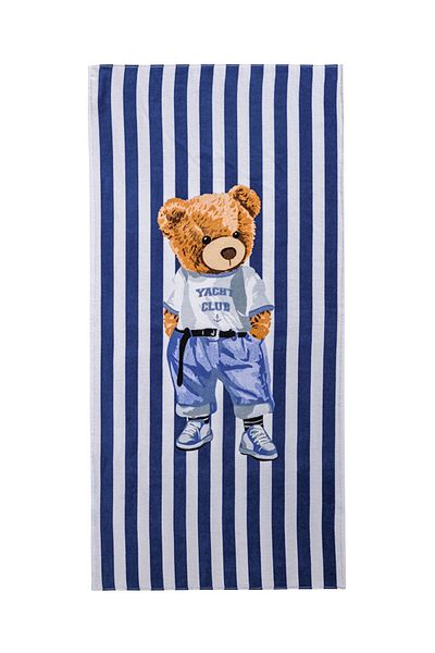 LC Waikiki Πετσέτα θαλάσσης Bear Teddy Printed 70x150 cm 100% Βαμβάκι