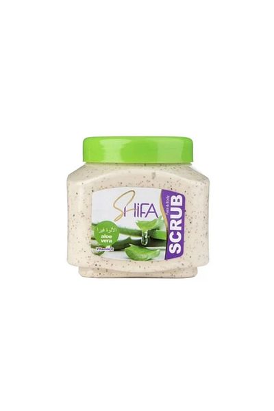 Shifa Scrub 300ml Aloe Vera --- Face and body scrub, Shefa Aloe Vera 300ml