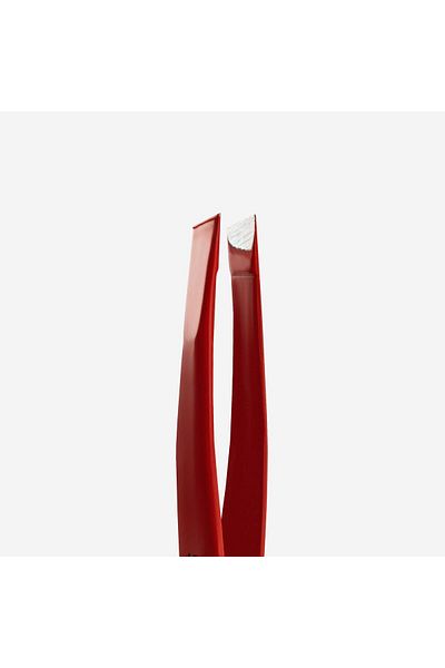 STALEKS Expert 11 Type 3R Eyebrow Tweezers (Wide Trapezoidal Edges), Red