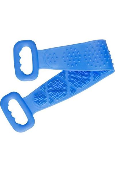 3B Trend Double-Sided Bathroom Bath Fiber Silicone Massage Soft Shower Fiber Bath Sac 70 Cm