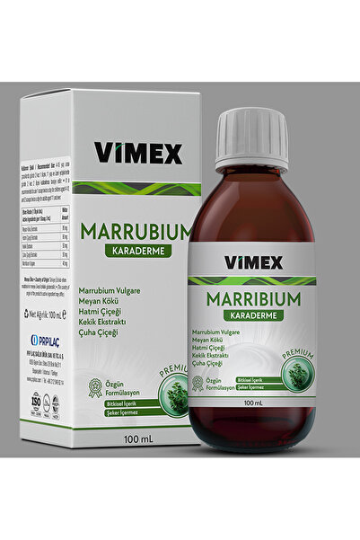 Vimex Marrubium Karaderme 100 Ml - Meyan Kökü, Hatmi, Kekik, Çuha, Marribium