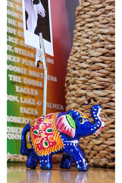Rota Hediyelik Custom India Painting Elephant Notepad Note & Photo Holder