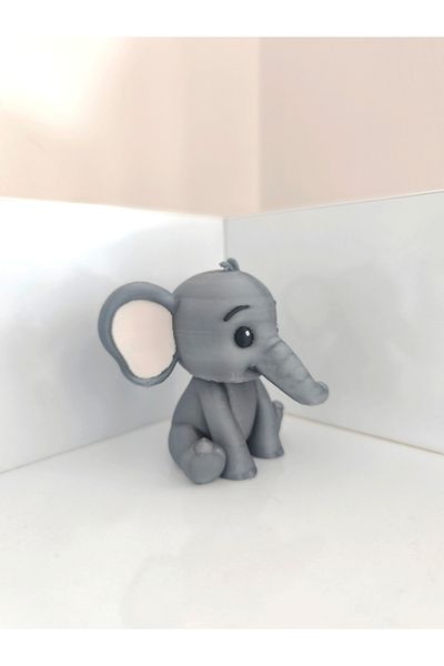 Alwin3d Safari Elephant Cake Top Figure 7 cm