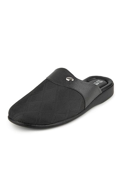 Muya Khanda 35411 Men's Classic Groom Slippers Black
