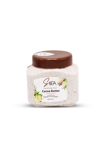 Shifa Body Face Scrub 300ml Cocoa Butter 8832 --- Healing Cocoa Butter Face and Body Scrub 300ml