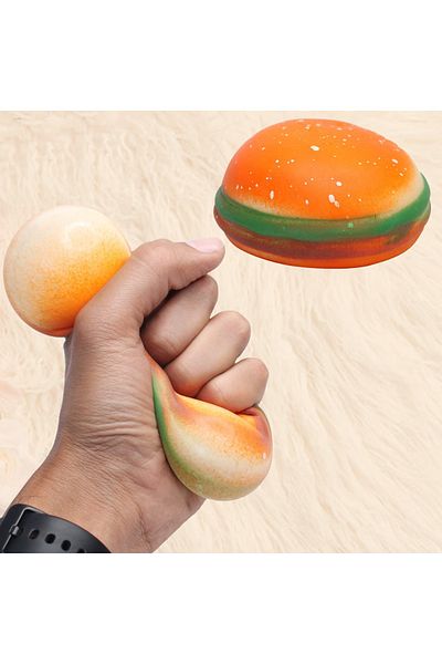 Generic Hamburger Stress Relief Squishy Toy – Super Soft & Slow Rising – Fun Stress Buster for Kids & Adults