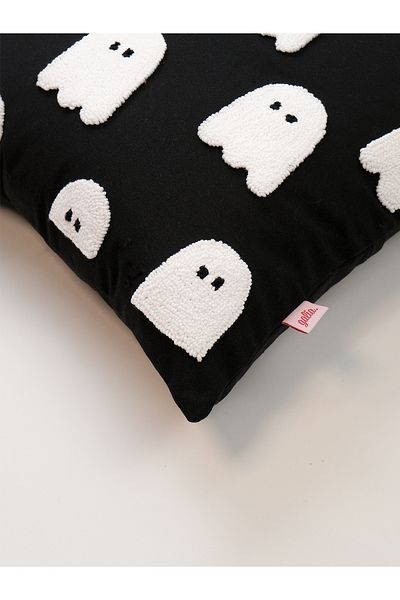 Galia Tasarım Husă de pernă Pacman Ghost Punch - neagră