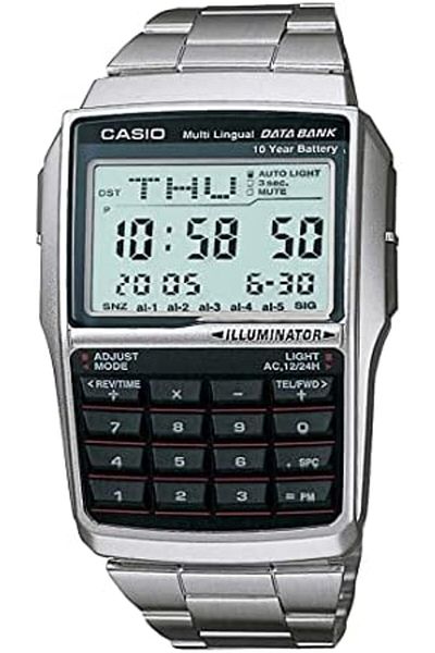 Casio Digital Watch Grey Dial for Men - Vintage Series DBC-32D-1ADF