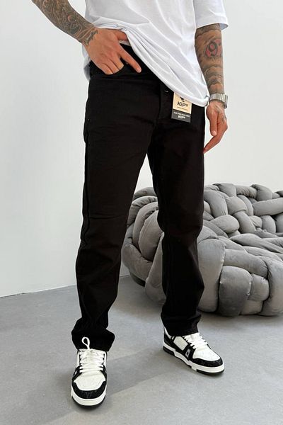 MADZEYMODA Мъжки дънкови панталони с широк деним KE-044