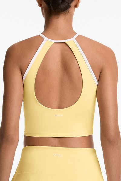Oysho Piping Comfortlux halter neck tank top